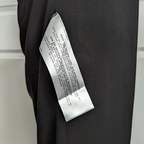 Dress The Population Martine LBD One Shoulder Stretch Knee Length Black L NWT - Picture 10 of 14